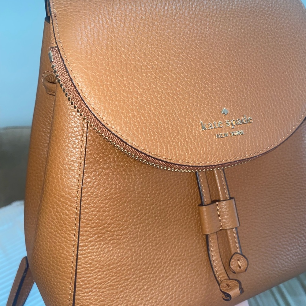 Kate Spade Brown Leather Backpack - Picture 7 of 7